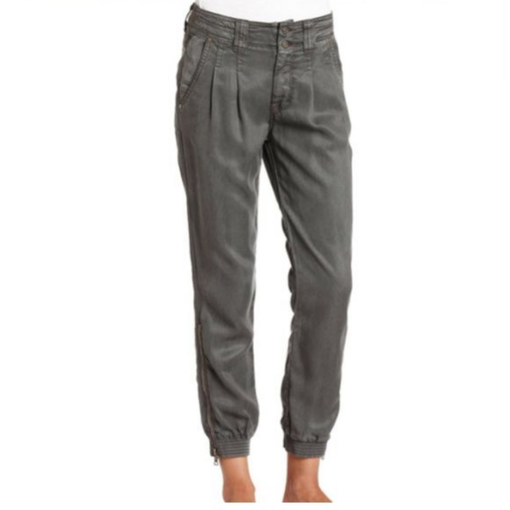 Women's 7 For All Mankind Grayish/Greenish Joggers with elastic cuffs SZ: 25